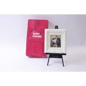 Mini Frame with Japanese Art Dolls Prints, Tabletop, Shelve Decor, Signed, Camp